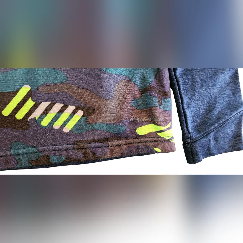 Russell Boys Camo Tech Pullover Fleece Hoodie Size L 10/12 - Picture 6 of 10